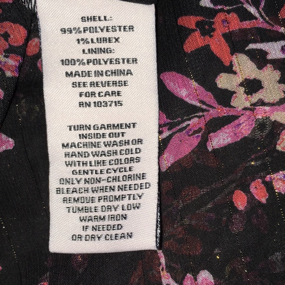 Nanette Lepore-NWT-Shear Black Button Down Shirt & Cami Set-Size Small - Picture 12 of 15